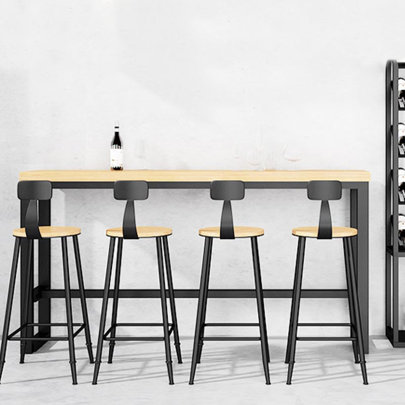 Solid Wood Pub Dining Set 1/2/5/9 Pieces Rectangle Indoor Glam Counter Height Set Clearhalo 'Bar Furniture' 'furn' 'furn_home_bar_bar_sets' 'Furniture' 'Home Bars & Bar Sets' 'home_bar_bar_sets' 'Kitchen & Dining Furniture' 5677165