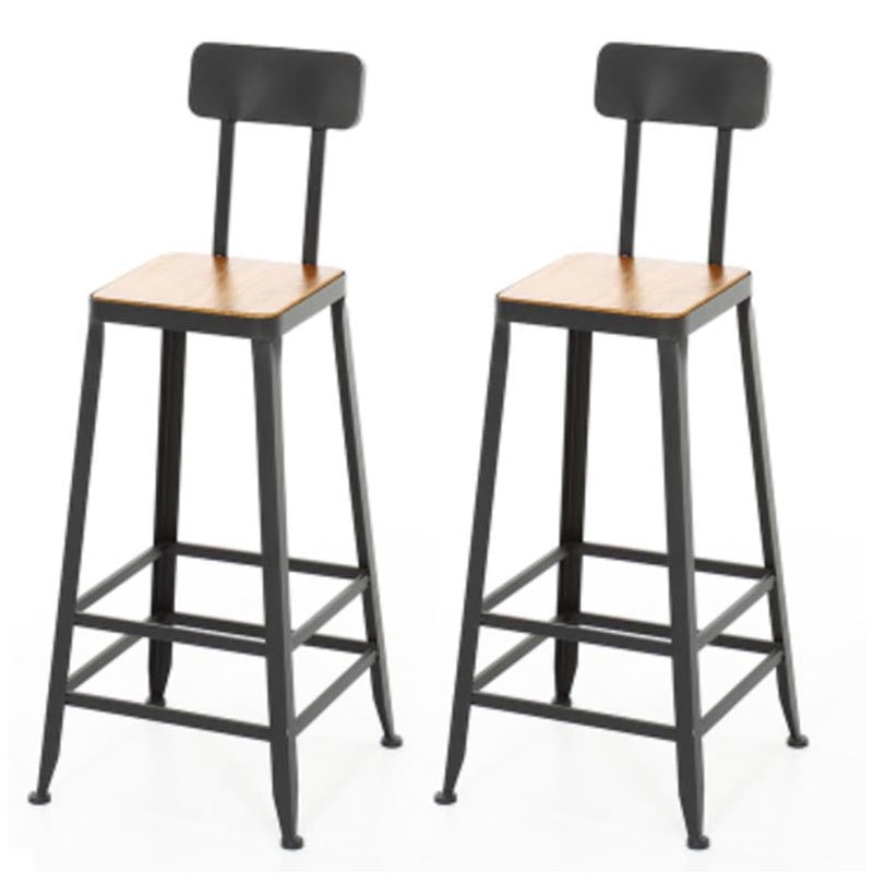 Solid Wood Pub Dining Set 1/2/5/9 Pieces Rectangle Indoor Glam Counter Height Set Black 30"H Stools (Set of 2) Clearhalo 'Bar Furniture' 'furn' 'furn_home_bar_bar_sets' 'Furniture' 'Home Bars & Bar Sets' 'home_bar_bar_sets' 'Kitchen & Dining Furniture' 5677171