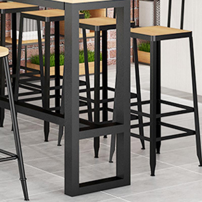 Solid Wood Pub Dining Set 1/2/5/9 Pieces Rectangle Indoor Glam Counter Height Set Clearhalo 'Bar Furniture' 'furn' 'furn_home_bar_bar_sets' 'Furniture' 'Home Bars & Bar Sets' 'home_bar_bar_sets' 'Kitchen & Dining Furniture' 5677174