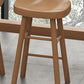 Juego de mesa y taburete rectangulares modernos, juego de mesa de bar de madera maciza de 1/2/6/11 piezas en color natural