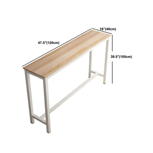 Tavolo da barra del rettangolo industriale set 1/2/3 pezzi Colora di legno a colori naturali
