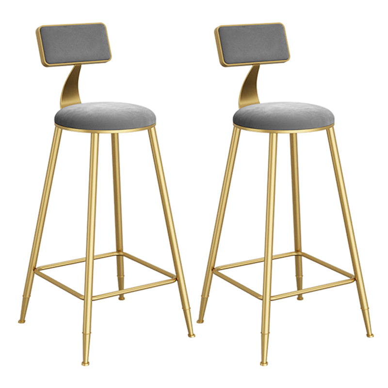 Free Form Bar Set 1/2/3 Pcs Stone and Iron Bar Table with Armless Bar Stools Grey 30"H Stools (Set of 2) Clearhalo 'Bar Furniture' 'furn' 'furn_home_bar_bar_sets' 'Furniture' 'Home Bars & Bar Sets' 'home_bar_bar_sets' 'Kitchen & Dining Furniture' 5677325
