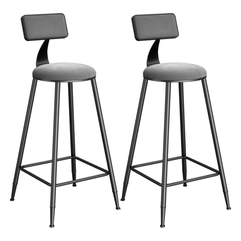 Free Form Bar Set 1/2/3 Pcs Stone and Iron Bar Table with Armless Bar Stools Black-Gray 29.5"H Stool (Set of 2) Clearhalo 'Bar Furniture' 'furn' 'furn_home_bar_bar_sets' 'Furniture' 'Home Bars & Bar Sets' 'home_bar_bar_sets' 'Kitchen & Dining Furniture' 5677329