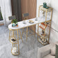 Free Form Bar Set 1/2/3 Pcs Stone and Iron Bar Table with Armless Bar Stools Clearhalo 'Bar Furniture' 'furn' 'furn_home_bar_bar_sets' 'Furniture' 'Home Bars & Bar Sets' 'home_bar_bar_sets' 'Kitchen & Dining Furniture' 5677338