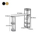 Free Form Bar Set 1/2/3 Pcs Stone and Iron Bar Table with Armless Bar Stools Clearhalo 'Bar Furniture' 'furn' 'furn_home_bar_bar_sets' 'Furniture' 'Home Bars & Bar Sets' 'home_bar_bar_sets' 'Kitchen & Dining Furniture' 5677342