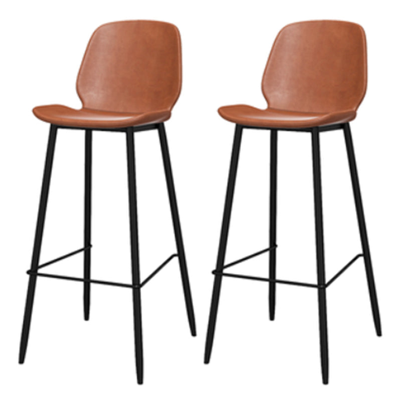 Indoor 1/2/3 Pieces Pub Dining Set Industrial Table and Stool Set with Storage Brown 30"H Stools (Set of 2) Clearhalo 'Bar Furniture' 'furn' 'furn_home_bar_bar_sets' 'Furniture' 'Home Bars & Bar Sets' 'home_bar_bar_sets' 'Kitchen & Dining Furniture' 5677367