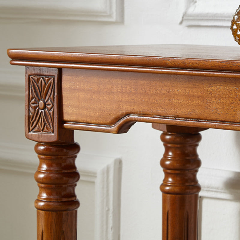 Modern Style Bar Table 1/3 Pieces Brown Colour Solid Wood Counter Table Clearhalo 'Bar Furniture' 'furn' 'furn_home_bar_bar_sets' 'Furniture' 'Home Bars & Bar Sets' 'home_bar_bar_sets' 'Kitchen & Dining Furniture' 5677415