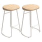 Contemporary Rectangular Bar Set 1/2/4 Pcs Solid Wood Counter and Bar Stools Wood 30"H Stools (Set of 2) Clearhalo 'Bar Furniture' 'furn' 'furn_home_bar_bar_sets' 'Furniture' 'Home Bars & Bar Sets' 'home_bar_bar_sets' 'Kitchen & Dining Furniture' 5677428