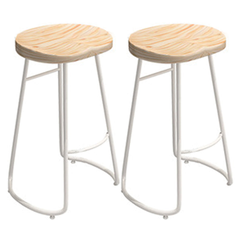Contemporary Rectangular Bar Set 1/2/4 Pcs Solid Wood Counter and Bar Stools Wood 30"H Stools (Set of 2) Clearhalo 'Bar Furniture' 'furn' 'furn_home_bar_bar_sets' 'Furniture' 'Home Bars & Bar Sets' 'home_bar_bar_sets' 'Kitchen & Dining Furniture' 5677428