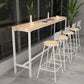 Contemporary Rectangular Bar Set 1/2/4 Pcs Solid Wood Counter and Bar Stools Clearhalo 'Bar Furniture' 'furn' 'furn_home_bar_bar_sets' 'Furniture' 'Home Bars & Bar Sets' 'home_bar_bar_sets' 'Kitchen & Dining Furniture' 5677431