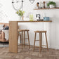 Luxurious Rectangle Solid Wood Bar Table Set 1/3 Pieces Counter Table with Backless Stools Clearhalo 'Bar Furniture' 'furn' 'furn_home_bar_bar_sets' 'Furniture' 'Home Bars & Bar Sets' 'home_bar_bar_sets' 'Kitchen & Dining Furniture' 5677450