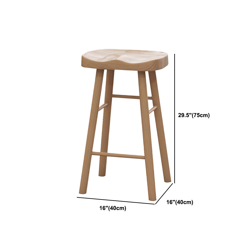 Luxurious Rectangle Solid Wood Bar Table Set 1/3 Pieces Counter Table with Backless Stools Clearhalo 'Bar Furniture' 'furn' 'furn_home_bar_bar_sets' 'Furniture' 'Home Bars & Bar Sets' 'home_bar_bar_sets' 'Kitchen & Dining Furniture' 5677459