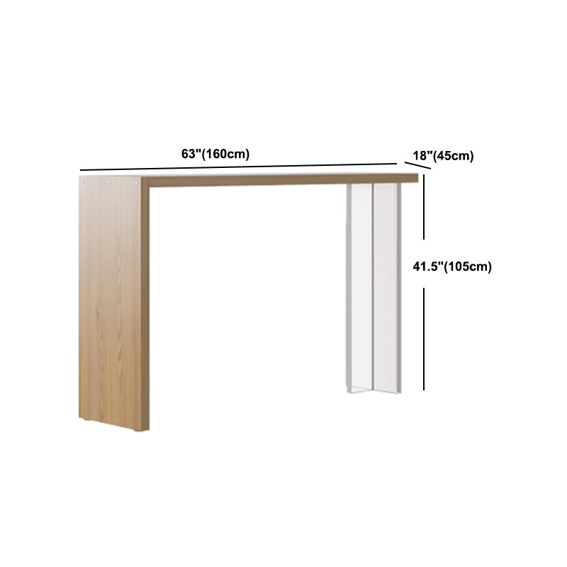 Luxurious Rectangle Solid Wood Bar Table Set 1/3 Pieces Counter Table with Backless Stools Clearhalo 'Bar Furniture' 'furn' 'furn_home_bar_bar_sets' 'Furniture' 'Home Bars & Bar Sets' 'home_bar_bar_sets' 'Kitchen & Dining Furniture' 5677463