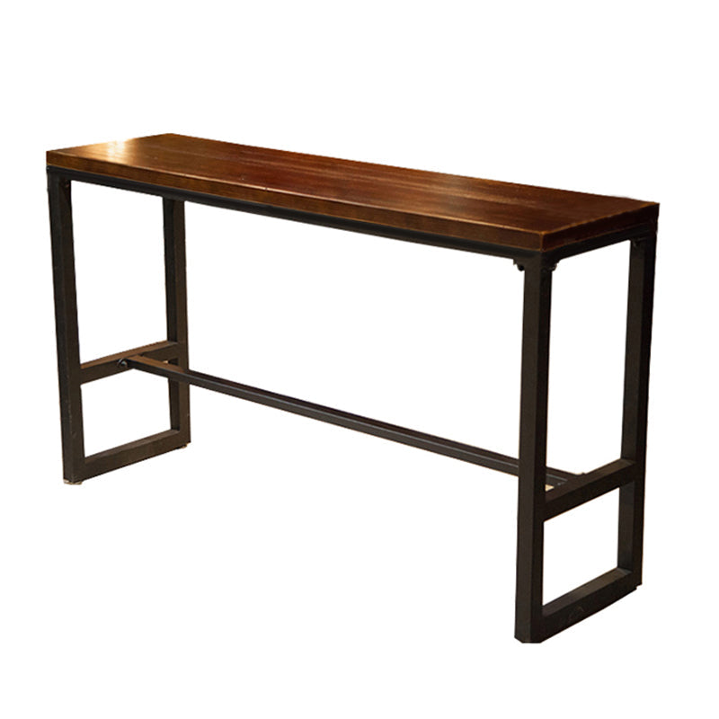 Juego de mesa y taburete de Bar rectangular industrial, juego de comedor de madera para Pub de interior, 1/2/7 piezas