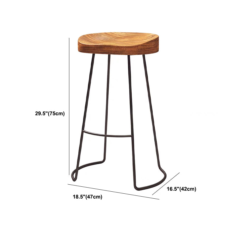 Juego de mesa de bar industrial de madera maciza, mesa de mostrador de 1/2/4/7 piezas con taburetes sin respaldo