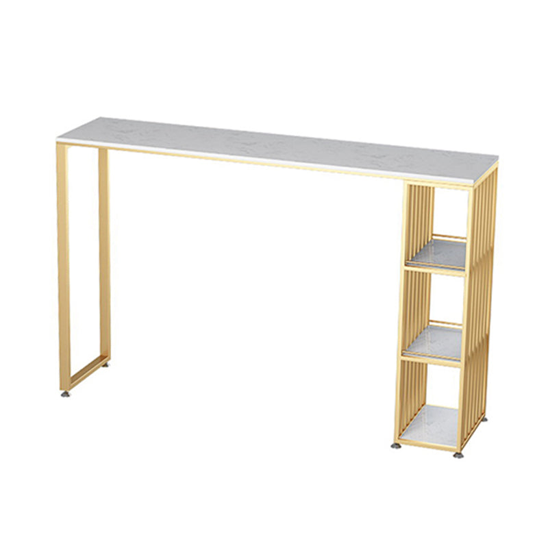 Glam-stijl bartafel 1/2/3 stuks rechthoekig kunstmarmeren aanrechttafel