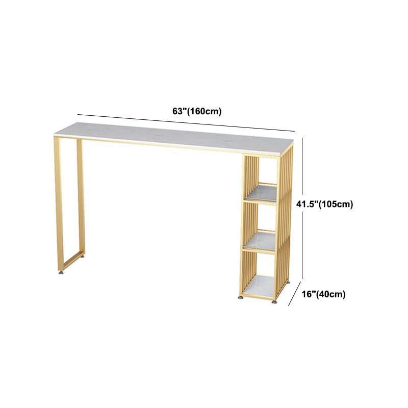 Glam-stijl bartafel 1/2/3 stuks rechthoekig kunstmarmeren aanrechttafel