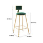 Glam-stijl bartafel 1/2/3 stuks rechthoekig kunstmarmeren aanrechttafel