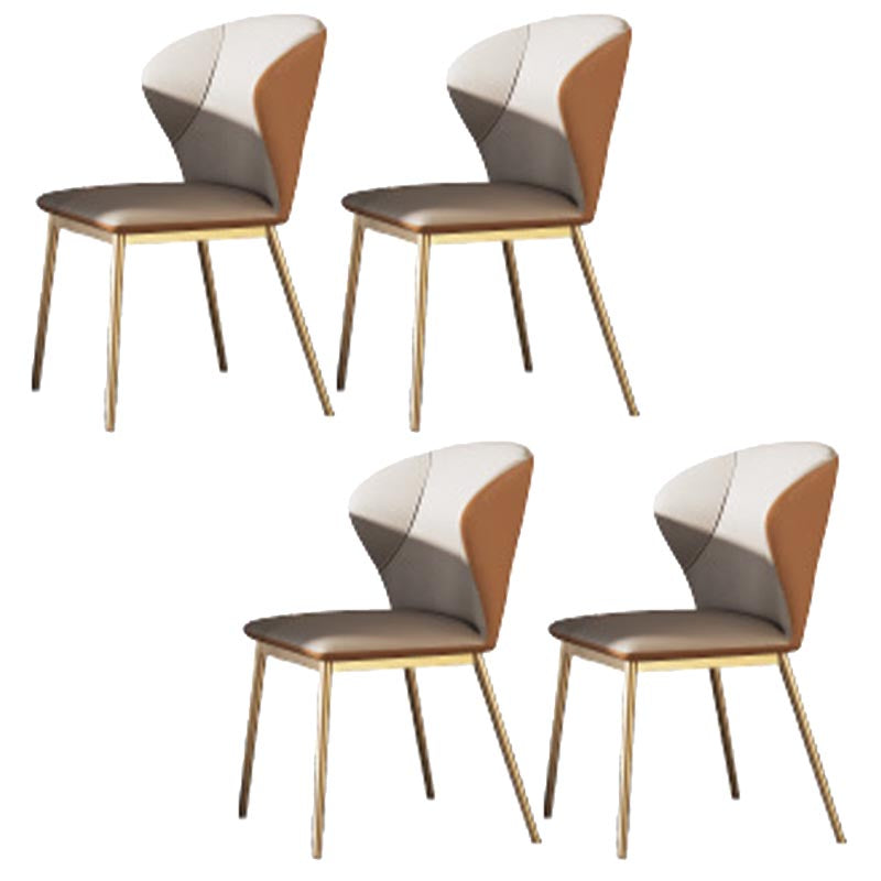 Designer Style Sintered Stone Top Dining Table Set Rectangular 1/4/5/7 Pieces Dining Set 4 White Chairs Clearhalo 'Dining Room Sets' 'Dining Tables & Seating' 'dining_room_set' 'furn' 'furn_dining_room_set' 'Furniture' 'Kitchen & Dining Furniture' 5677706