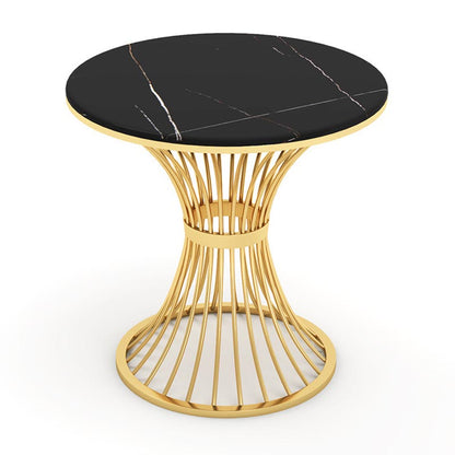 Set da pranzo Glam Stone 1/4/5 pezzi Mobili da pranzo in oro per la casa