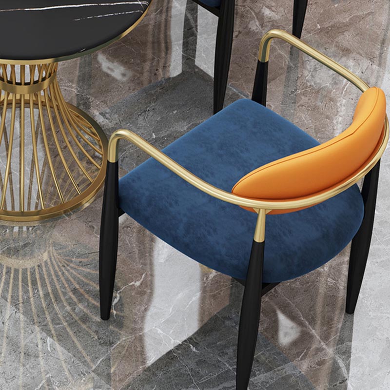 Set da pranzo Glam Stone 1/4/5 pezzi Mobili da pranzo in oro per la casa