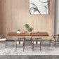 Modern 1/6 Pieces Dining Set Rectangle Pine Wood Dining Table for Kitchen Dining Room
