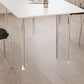 Modern White Dining Set Rectangle 1/2/4/5/7 Stone and Acrylic Pieces Dinette Set Clearhalo 'Dining Room Sets' 'Dining Tables & Seating' 'dining_room_set' 'furn' 'furn_dining_room_set' 'Furniture' 'Kitchen & Dining Furniture' 5677773