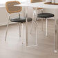 Modern White Dining Set Rectangle 1/2/4/5/7 Stone and Acrylic Pieces Dinette Set Clearhalo 'Dining Room Sets' 'Dining Tables & Seating' 'dining_room_set' 'furn' 'furn_dining_room_set' 'Furniture' 'Kitchen & Dining Furniture' 5677774
