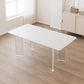 Modern White Dining Set Rectangle 1/2/4/5/7 Stone and Acrylic Pieces Dinette Set Clearhalo 'Dining Room Sets' 'Dining Tables & Seating' 'dining_room_set' 'furn' 'furn_dining_room_set' 'Furniture' 'Kitchen & Dining Furniture' 5677777