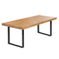 Modern 1/5/7 Pieces Dining Set Rectangle Pine Wood Dining Table for Dining Room Kitchen Brown 79"L x 31"W Clearhalo 'Dining Room Sets' 'Dining Tables & Seating' 'dining_room_set' 'furn' 'furn_dining_room_set' 'Furniture' 'Kitchen & Dining Furniture' 5677796