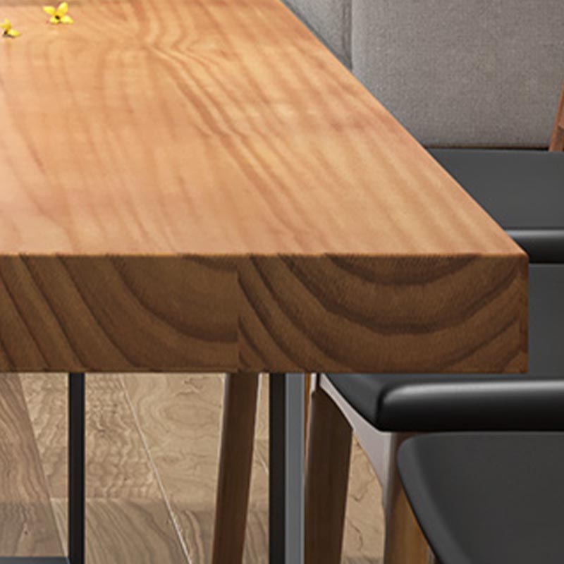 Modern 1/5/7 Pieces Dining Set Rectangle Pine Wood Dining Table for Dining Room Kitchen Clearhalo 'Dining Room Sets' 'Dining Tables & Seating' 'dining_room_set' 'furn' 'furn_dining_room_set' 'Furniture' 'Kitchen & Dining Furniture' 5677799