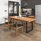 Modern 1/5/7 Pieces Dining Set Rectangle Pine Wood Dining Table for Dining Room Kitchen Clearhalo 'Dining Room Sets' 'Dining Tables & Seating' 'dining_room_set' 'furn' 'furn_dining_room_set' 'Furniture' 'Kitchen & Dining Furniture' 5677802
