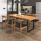 Modern 1/5/7 Pieces Dining Set Rectangle Pine Wood Dining Table for Dining Room Kitchen Clearhalo 'Dining Room Sets' 'Dining Tables & Seating' 'dining_room_set' 'furn' 'furn_dining_room_set' 'Furniture' 'Kitchen & Dining Furniture' 5677804