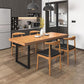 Modern 1/5/7 Pieces Dining Set Rectangle Pine Wood Dining Table for Dining Room Kitchen Clearhalo 'Dining Room Sets' 'Dining Tables & Seating' 'dining_room_set' 'furn' 'furn_dining_room_set' 'Furniture' 'Kitchen & Dining Furniture' 5677806