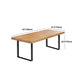 Modern 1/5/7 Pieces Dining Set Rectangle Pine Wood Dining Table for Dining Room Kitchen Clearhalo 'Dining Room Sets' 'Dining Tables & Seating' 'dining_room_set' 'furn' 'furn_dining_room_set' 'Furniture' 'Kitchen & Dining Furniture' 5677809