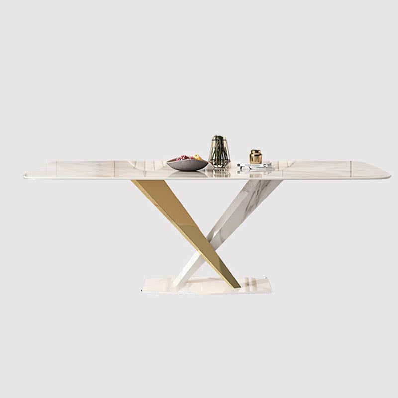 Glam Dining Table Set 1/2/5/7 Pcs Rectangle Dining Table with Upholstered Chairs Clearhalo 'Dining Room Sets' 'Dining Tables & Seating' 'dining_room_set' 'furn' 'furn_dining_room_set' 'Furniture' 'Kitchen & Dining Furniture' 5677842