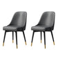 Modern Rectangle 1/2/5/7 Pieces Dining Set Stone Top Legs Indoor Dinette Set 2 Grey Chairs Clearhalo 'Dining Room Sets' 'Dining Tables & Seating' 'dining_room_set' 'furn' 'furn_dining_room_set' 'Furniture' 'Kitchen & Dining Furniture' 5677876