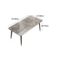 Modern Rectangle 1/2/5/7 Pieces Dining Set Stone Top Legs Indoor Dinette Set Clearhalo 'Dining Room Sets' 'Dining Tables & Seating' 'dining_room_set' 'furn' 'furn_dining_room_set' 'Furniture' 'Kitchen & Dining Furniture' 5677900