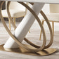 Glam Dining Furniture Set 1/4/5/6/7 Pcs Sintered Stone Dining Table and Chairs