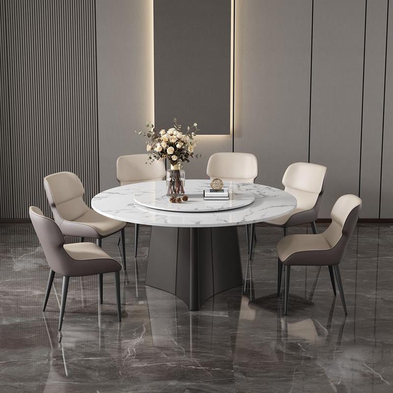 Set da pranzo moderno in pietra 1/4/9 pezzi Mobili per giradischi da pranzo per la casa