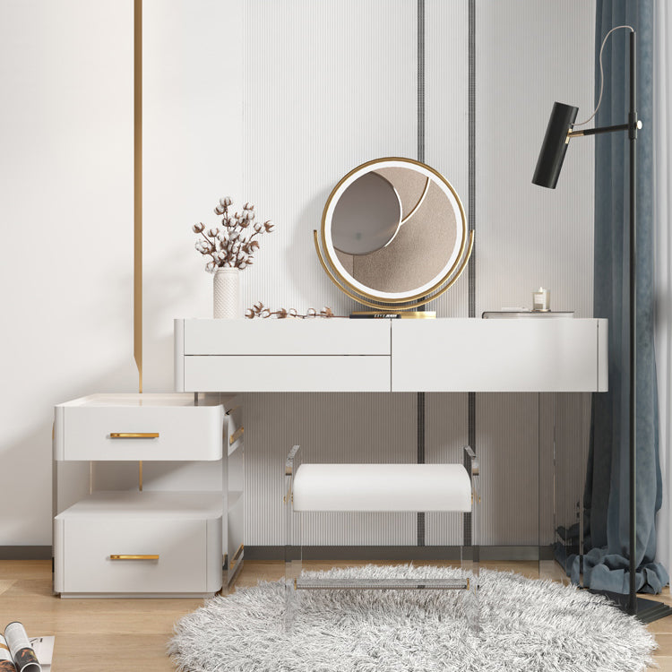 Hedendaagse make -up ijdelheid bureau leisteen top ijdelheid kleedtafel set