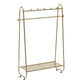 Modern Coat Rack Metal Storage Shelf Free Standing Hooks Coat Hanger
