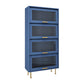 Glam Glam Glass Buffet Stand MDF Buffet Server Cabinet con archiviazione in blu