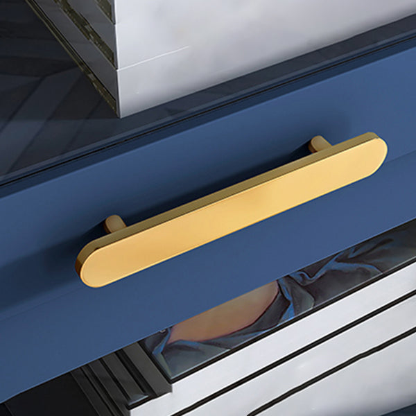 Glam Glam Glass Buffet Stand MDF Buffet Server Cabinet con archiviazione in blu