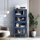 Glam Glam Glass Buffet Stand MDF Buffet Server Cabinet con archiviazione in blu
