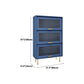 Glam Glam Glass Buffet Stand MDF Buffet Server Cabinet con archiviazione in blu