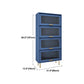 Glam Glam Glass Buffet Stand MDF Buffet Server Cabinet con archiviazione in blu