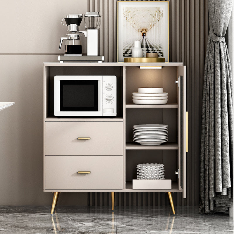 2-ladel gemanipuleerde houten bijbord glamour gestreepte glazen deuren cruerenza met stenen aanrecht