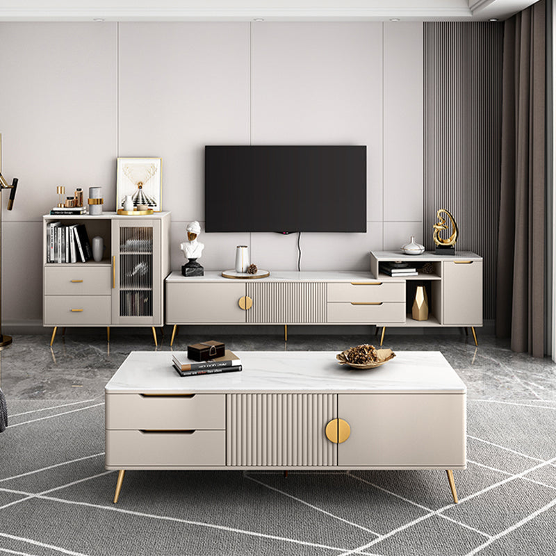 2-ladel gemanipuleerde houten bijbord glamour gestreepte glazen deuren cruerenza met stenen aanrecht