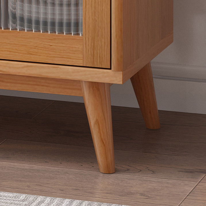 Server a buffet in legno massiccio di pino 45,5 "l moderni porte scorrevoli della sala da pranzo